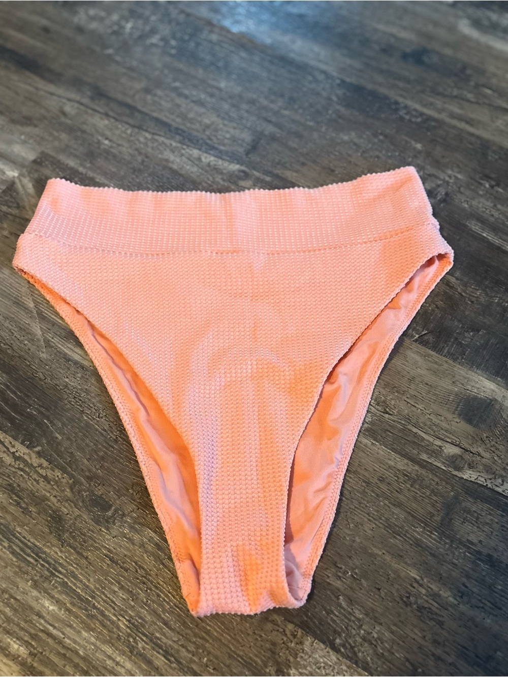 aerie High-Waist Swim Bottoms in Coral